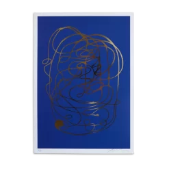 James Wilson | Blue Collar Series - Gold Foil/Blue A3