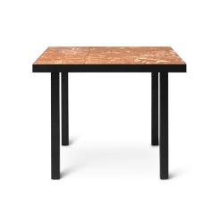 Ferm LIVING | Flod Café Table - Terracotta And Black