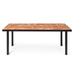 Ferm LIVING | Flod Dining Table - Terracotta And Black