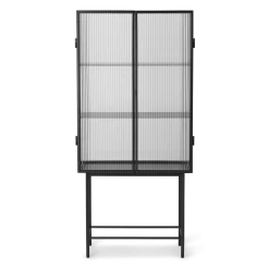 Ferm Living | Haze Vitrine - Reeded Glass - Black