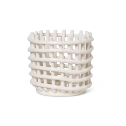 Ferm LIVING | Ceramic Basket - Small - Off-White