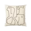 Ferm LIVING | Figure Cushion - Off White / Coffee