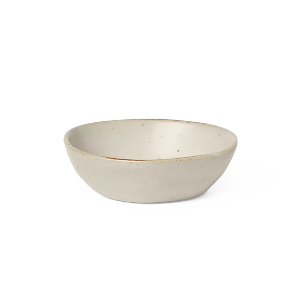 Ferm LIVING | Flow Bowl - Small - Off White Speckle 1 Ferm LIVING | Flow Bowl - Small - Off White Speckle