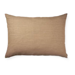 Ferm LIVING | Brown Cotton Cushion - Large - Lines