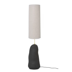 Ferm LIVING | Hebe Lamp Base & Shade - Large - Dark Grey -FRAGRANCE Store hebe lamp large grey natural shade