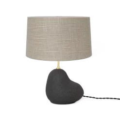 Ferm LIVING | Hebe Lamp Base Small - Dark Grey -FRAGRANCE Store hebe lamp small grey sand shade