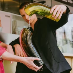 Ursula Futura | NESSIE Carafe - Lime With Brown Stripe -FRAGRANCE Store ursula futura lime carafe 2